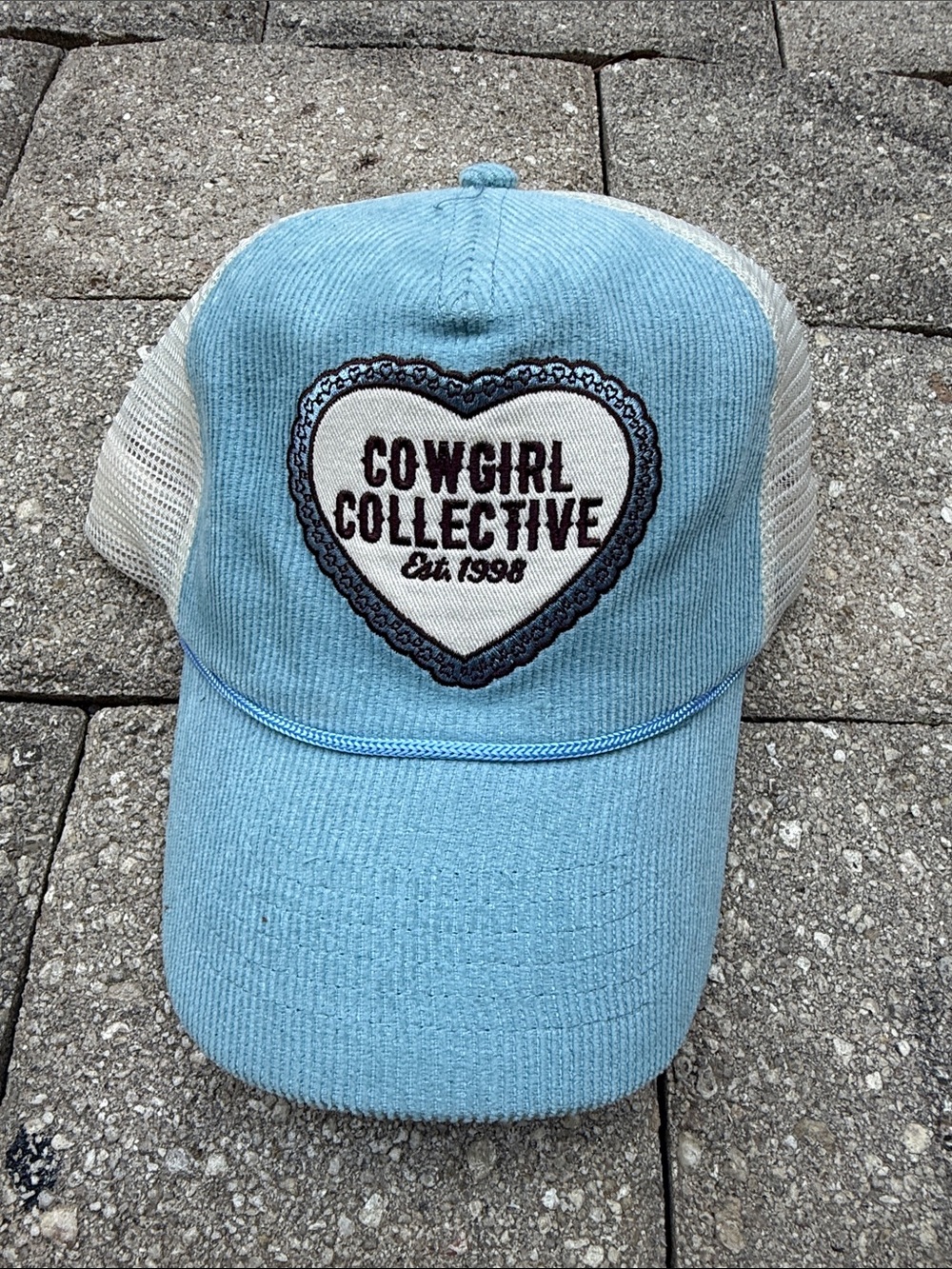 Cowgirl Collective Light Blue Trucker Hat